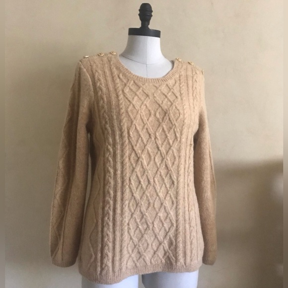 Appleseed's Sweaters - Wool Cable Knit Sweater